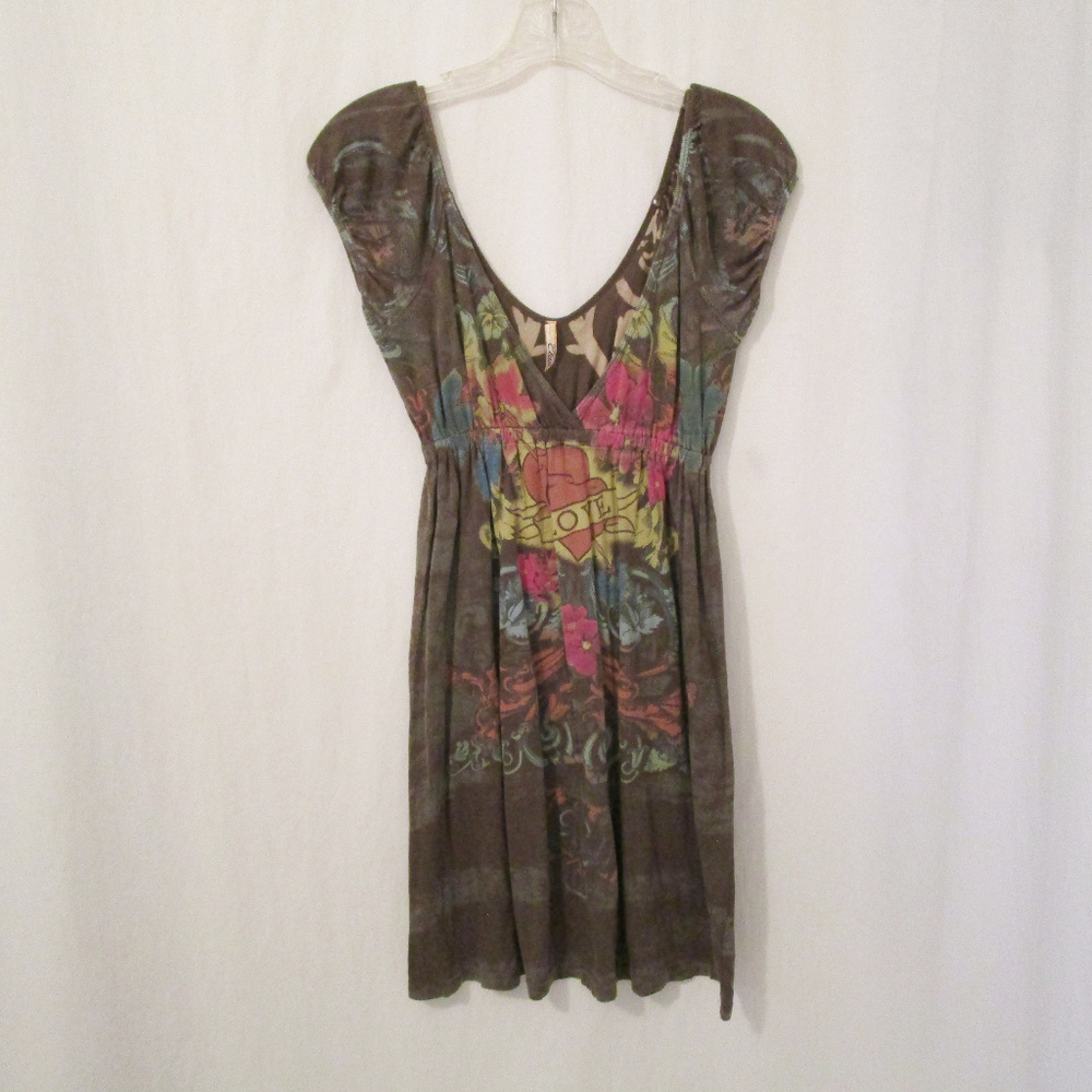 Elan Low V Neck or Off Shoulders Casual Dress S